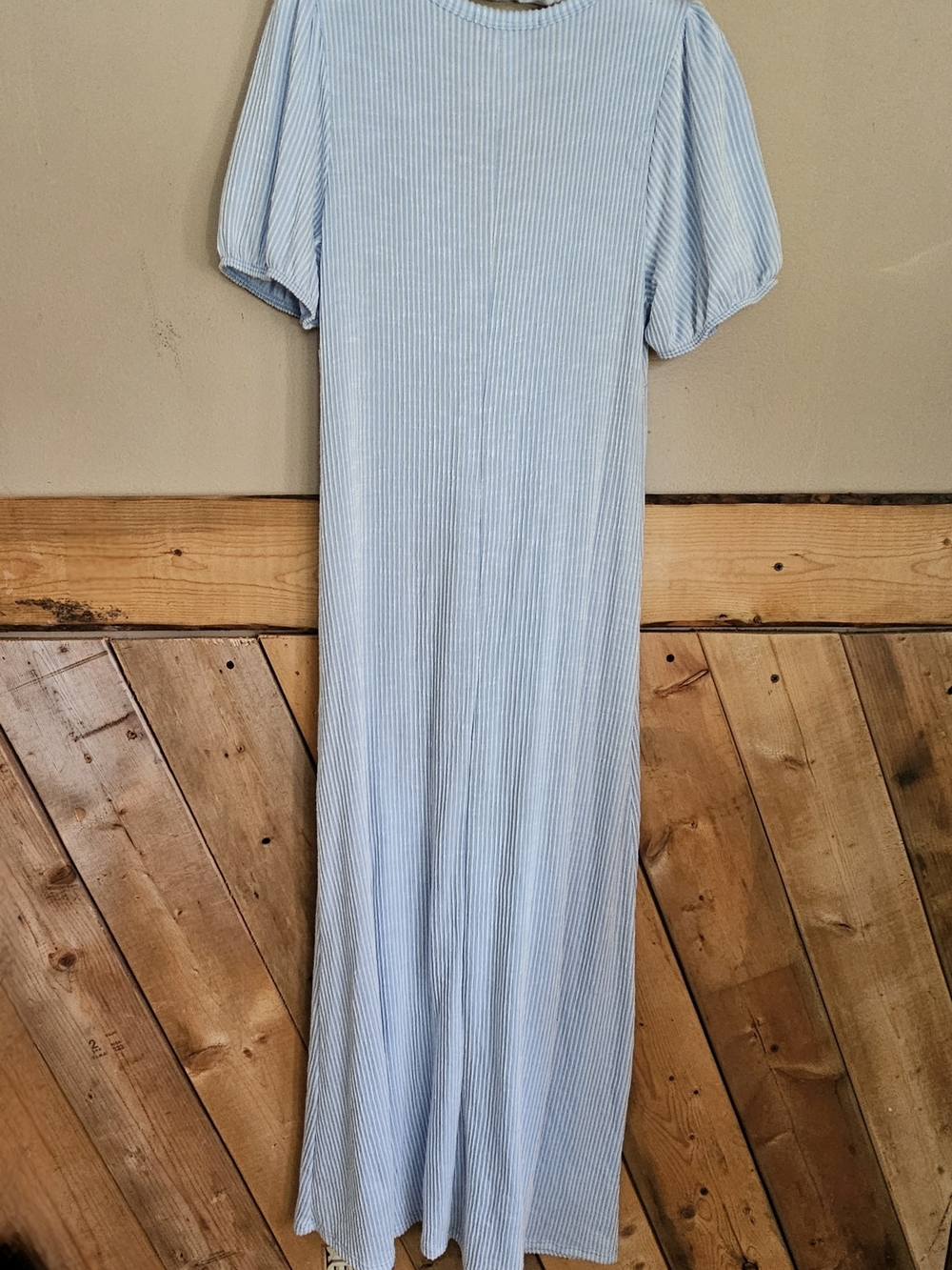 Caution To The Wind Light Blue Button-Front midi Dress - Picture 4 of 9